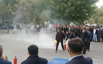 Ualikhanov University Holds Emergency Response and Fire Safety Drills