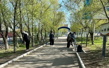 April 24, 2025, Kokshetau city, Alley of Health